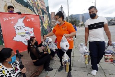 ¡SEPA! Trabajadoras sexuales de Bogotá recibieron alimentos ante la crisis por la pandemia del COVID-19