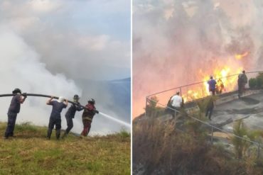 ¡SE LO MOSTRAMOS! Así fue el incendio forestal que se registró en El Hatillo este #16Abr (+Fotos)