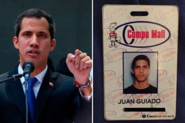 ¡MUY CLARO! Guaidó tras la difusión de un viejo carnet como empleado de una tienda de computación: “El trabajo siempre dignifica”