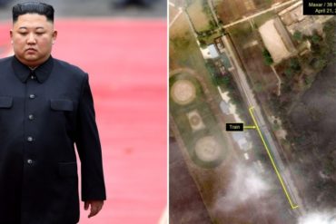 ¡REVELADOR! Imágenes satelitales ubicaron el tren privado de Kim Jong-un en medio de los rumores sobre su muerte