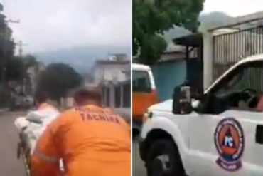 ¡INSÓLITO! En Táchira trasladaron un paciente a pie después que la ambulancia se quedara sin gasolina (+Video)