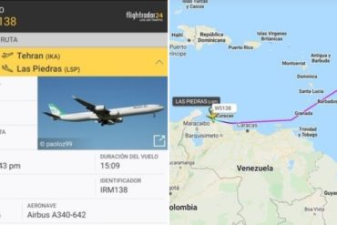 ¡SEPA! Aseguran que este #27Abr llegó el quinto vuelo desde Irán a Paraguaná (tras designación de Tareck El Aissami como ministro de Petróleo)