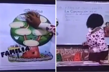 ¡QUÉ DESASTRE! Una supuesta docente en VTV se enredó explicando el árbol genealógico (+Video)