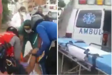 ¡DE LO ÚLTIMO! Un accidente fue atendido por una ambulancia sin gasolina pese a tener al frente una estación de servicio (+Video)