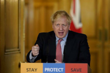 ¡ÚLTIMA HORA! Hospitalizan al primer ministro británico Boris Johnson tras seguir con síntomas de Covid-19