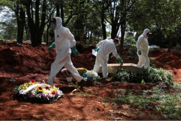 ¡TERRIBLE!  Las angustiantes fotos que muestran cómo se prepara el cementerio más grande de Brasil para enterrar a los muertos por coronavirus