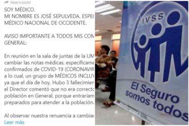 ¡ATENTOS! Reportan como “falsa” la cadena de Whatsapp de supuesto médico del IVSS que advierte de mentiras del régimen sobre el covid-19