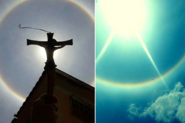 ¡ESPECTACULAR! El halo solar que iluminó el cielo de este Domingo de Ramos (+Fotos y videos)