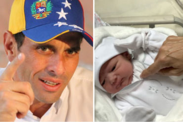 ¡QUÉ TERNURA! Henrique Capriles Radonski ya es papá: Da a conocer al mundo su hija Sofía Del Valle (+Video)