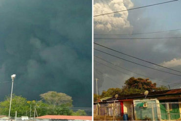 ¡ATENCIÓN! Incendio en pozo de residuos de Pdvsa habría ocasionado enorme humareda negra en Bachaquero, Zulia (+Fotos +Video)