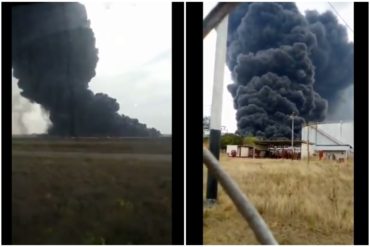 ¡QUÉ DESASTRE! Se registró un incendio en una fosa de aguas residuales en Pdvsa Morichal: afectó sistema eléctrico y producción de crudo (+Video)