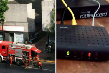 ¡SEPA! Afirman que incendio en edificio Cantv de Chacao afectó servicio de Internet (+Foto +Video)