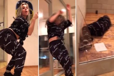 ¡QUÉ LOCO! Lele Pons chocó accidentalmente contra una puerta de vidrio y terminó en el piso al intentar grabar un TikTok (+Video con final dramático)