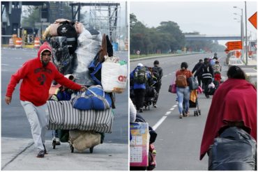 ¡DESESPERADOS! Cancillería de Colombia afirma que 45.800 venezolanos han abandonado ese país por la pandemia