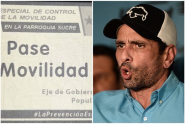 ¡SEPA! Capriles reclama exigencia de salvoconducto en Catia: “¿Están suspendiendo las garantías constitucionales?”