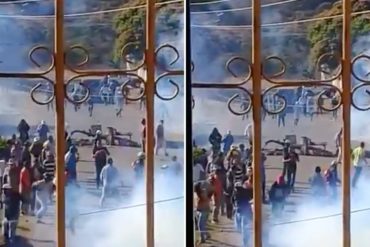 ¡ATENCIÓN! Habitantes de Churuguara se enfrentaron a la GNB y estos dispersaron con gases lacrimógenos (+Video)