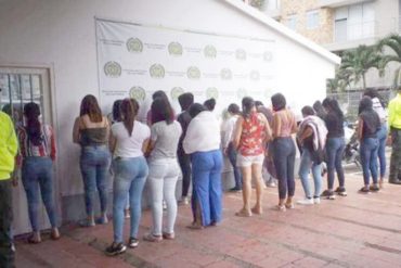 ¡TERRIBLE! Unos 18 venezolanos fueron detenidos en una fiesta sexual en Colombia