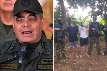 ¡SEPA! Padrino López anunció la captura de 2 supuestos “mercenarios” en Puerto Cruz: “Los estamos buscando y no podrán esconderse” (+Foto)