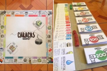 ¡INGENIOSO! La increíble versión caraqueña del juego “Monopolio” que creó esta pareja de venezolanos en Perú (+Fotos)