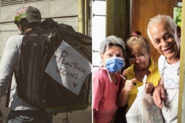 ¡SOLIDARIOS! Voluntarios llevan almuerzos a ancianos en plena cuarentena (+Fotos)