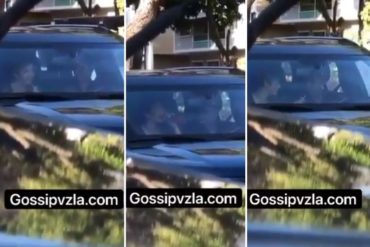¡TRAMOYA! Pillaron a Daniela Alvarado dentro de un carro en actitud romántica con este cantante (+Video)