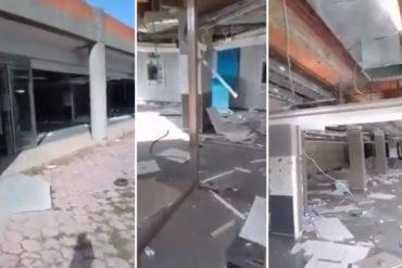 ¡GRAVE! Así quedó la sede del Banco Provincial en Margarita tras supuestos actos de vandalismo (+Video)