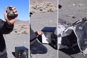 ¡QUÉ LOCURA! Youtuber detona una granada dentro de una caja fuerte y el resultado se vuelve viral (+Video)