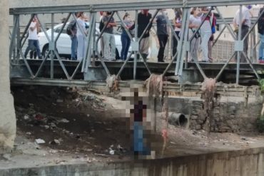 ¡TERRIBLE! Encontraron a un hombre aparentemente ahorcado debajo de un puente en Caracas (+Fotos sensibles)