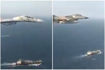 ¡VÉALOS! Así fue como los aviones F-16 y Su-30 de la FANB «custodiaron» el recorrido de los buques iraníes en su llegada a Venezuela (+Video)