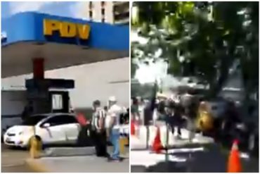 ¿HASTA CUÁNDO? La extensa cola que se registró este #15May en Maripérez para surtir gasolina (+Video)