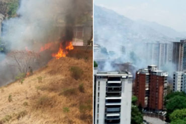 ¡ALERTA! Reportan incendio en los terrenos de la Cota 905 y cerca de la parroquia El Paraíso este #9May (+Fotos +Videos)