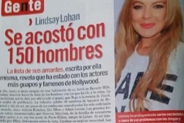 ¡CANDELA! La lista de los 150 hombres con los que Lindsay Lohan tuvo sexo volvió a hacerse viral y estalló las redes (+Los guapos de la farándula incluidos)