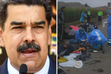 ¡ASÍ LO DIJO! Maduro se pronuncia sobre venezolanos atropellados en Perú y pide investigación: “No sabemos si fue intencional” (+Video)