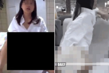 ¡LE CONTAMOS! Video de una mujer masturbándose en una tienda Ikea se hace viral (+Capturas)