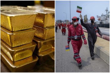 ¡CON RAZÓN! Aseguran que Maduro pagó a Irán 9 toneladas de oro a cambio de los cinco buques de combustible para atender la escasez en el país