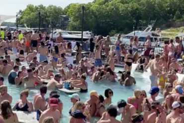 ¡AL GARETE! El video de una «piscinada» masiva en Misuri causó indignación en EEUU, el país con más muertes por covid-19