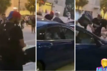 ¡GRAVE! Un presunto venezolano fue pillado participando en actos vandálicos durante protesta en Miami: Generó malestar en redes (+Video bochornoso)