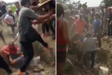 ¡ATENCIÓN! Entre golpes y empujones: Reportan salvaje trifulca entre vecinos en Guanare por intento de abastecerse de agua (+Video)