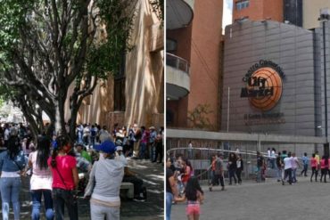 ¡UN DESPELOTE! Así se aglomeraron en la entrada de City Market para intentar comprar previo al anuncio de «radicalización» de cuarentena (+Video)