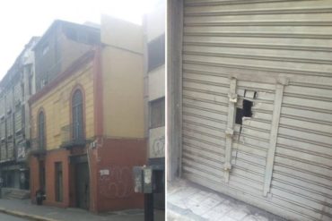 ¡LE CONTAMOS! Denuncian intento de invasión en un comercio de Caracas por presuntos colectivos (+Fotos)