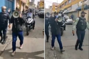 ¡LE MOSTRAMOS! Con un megáfono las autoridades de Valencia piden a los ciudadanos cumplir la cuarentena (+Video)