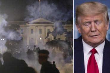 ¡ESTO ESTÁ QUE ARDE! Revelan que Trump fue llevado a un refugio subterráneo durante protestas frente la Casa Blanca por muerte de Floyd