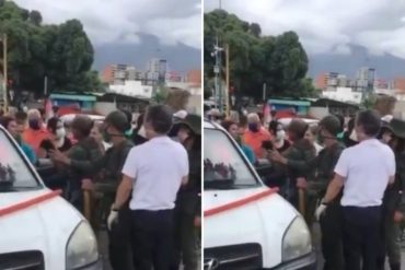 ¡SE LO MOSTRAMOS! “Ya estamos cansados” El altercado entre la GNB y un grupo de venezolanos que se armó este #2Jun en una estación de servicio (+Video)