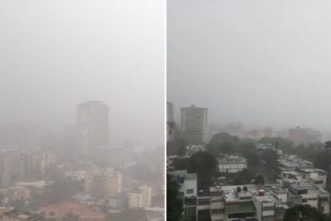 ¡ATENTOS! Reportan fuertes lluvias en varias partes de Caracas (+Videos)