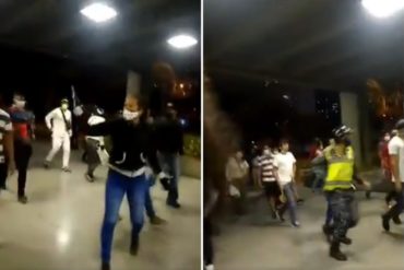 ¡VEA! Denuncian que la PNB y colectivos chavistas impidieron protesta en Parque Central por escasez de agua (+Video)