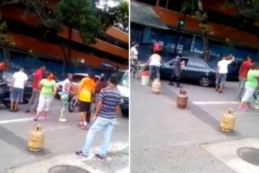 ¡SEPA! Vecinos de la avenida Andrés Bello de Caracas protestaron este #9Jun por escasez de gas doméstico y agua