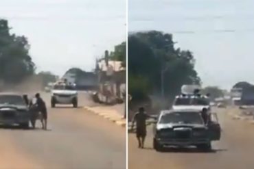 ¡SE PASARON! Militares supuestamente «aceleraron» tanqueta contra “revendedores” de gasolina en Maracaibo (Se llevaron todo por el medio) (+Video)