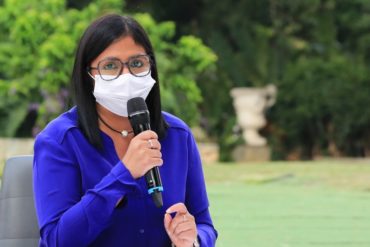 ¡DEBES ESCUCHARLO! Lo que dijo Delcy Rodríguez sobre el aumento de casos de COVID-19 en Venezuela: “No es justo que entren por trochas a contagiar a nuestro pueblo” (+Audio)