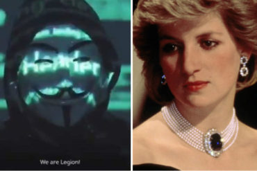 ¡IMPACTANTE! Anonymous sugiere que la Princesa Diana fue «asesinada» por descubrir escandaloso caso de abuso sexual dentro del palacio real