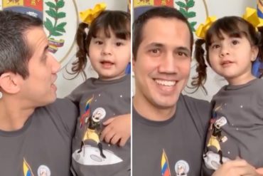 ¡SE LO MOSTRAMOS! El tierno regalo que recibió Guaidó de su pequeña hija Miranda por el Día del Padre